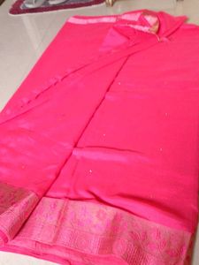 Plane Stone Work Saree
