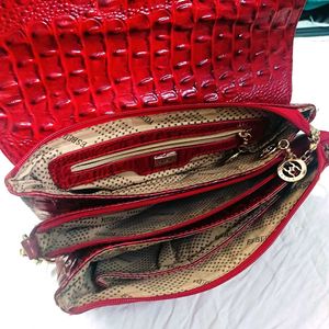 Red Leather Handbag