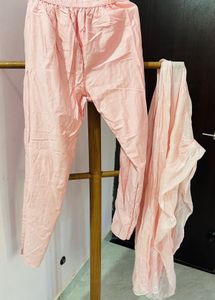 Pink Embroidered Kurta Set