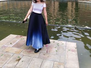 Imported Tier Color Shade Skirt