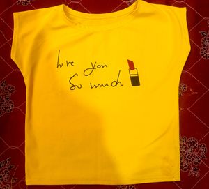 Yellow Crop Top
