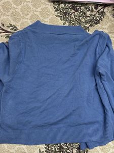 Cute Blue Button-Down Cardigan