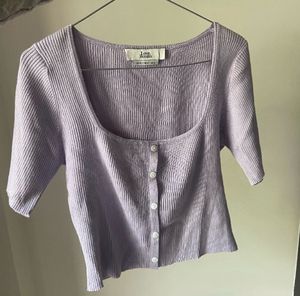 Love Bonito Ribbed Button Top