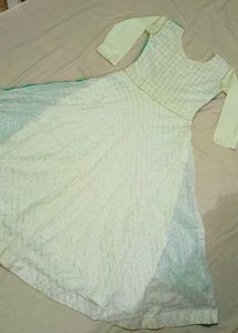 Anarkali Gown With Pant &amp; Dupatta