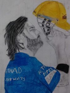 MS Dhoni Art
