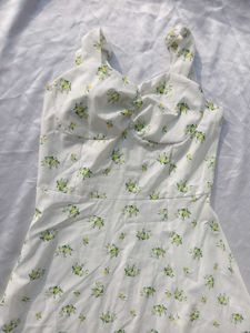 Brand New (Urbanic) Yellow A-line Floral Dress