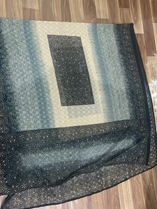 Printed Dupta With Thred Work