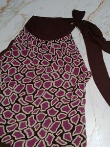 Abstract Print Sleeveless Dress
