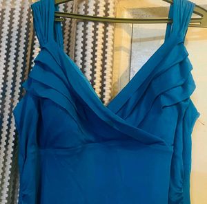 Blue Ruffle Dress