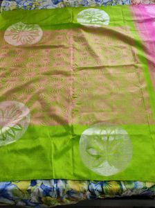 Pink &amp; Green Saree