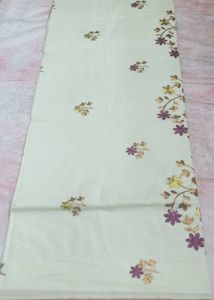 Kerala Embroided Cotton Kasav Saree