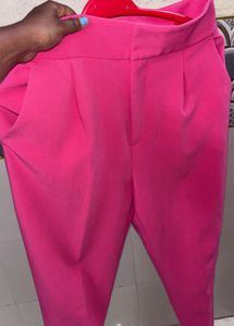 Pink Straight Leg Pants