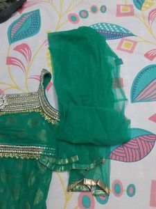 Anarkali Dress With Leggings And Dupatta