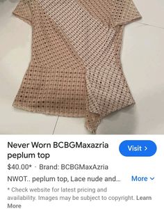 (Price Drop)Beautiful Offwhite Beige Top