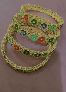 Floral Bangle Set best quality ✅👍💖
