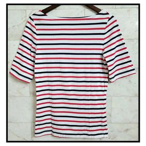 Gap Red & White Striped Top