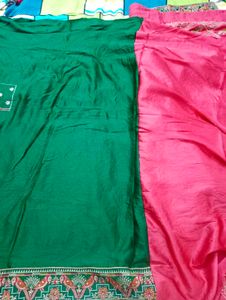 Elegant Peach Saree ( Heavy Saare)
