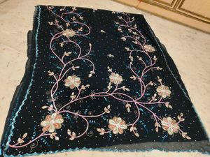 Full Unique Embroidery Work Black 🖤 Saree