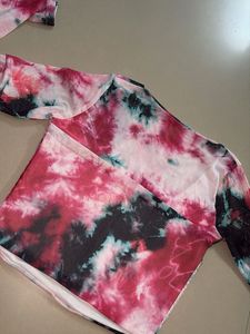 Tie-Dye T-shirt Crop Top