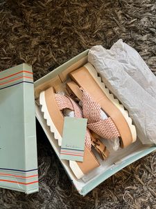 Mast &amp; Harbour Criss Cross Platform Sandals EUR37