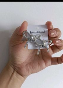 Silver Knot Earrings