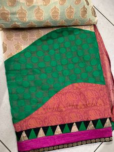 Elegant Green Saree