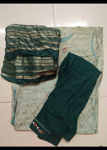 Embroidered Sleeveless Kurti