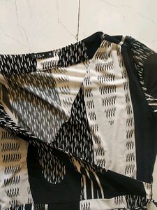 Branded Black and White One-piece