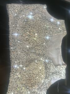 Not Used Readymade Sequinned Blouse