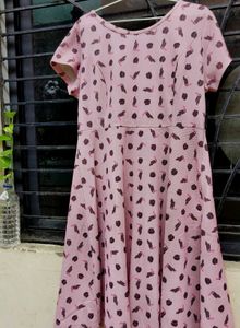 Pink Toucan Print Fit & Flare Dress