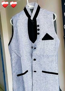 Men&#39;s Grey Linen Vest