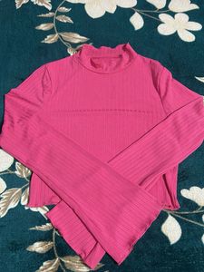 Pink Long Sleeve Top
