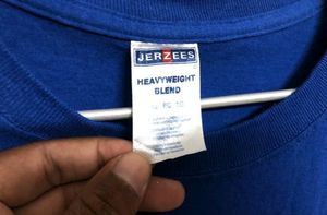 Jerzees Blue Long Sleeve T Shirt
