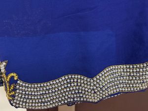 Blue Colour  Saree
