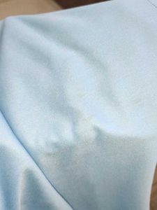 SASSAFRAS Blue Peterpan Pleated Belted Midi Dress