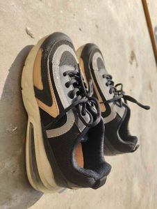 branded Black &amp; Grey Sneakers