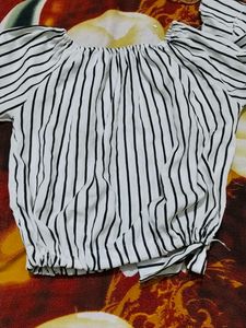 Striped Off-Shoulder Top