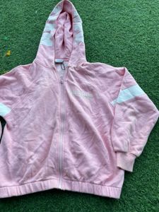 Pink Zip-Up Hoodie
