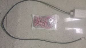 Spiral Hair Ties - Pink &amp; Gray