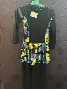 Floral Long Sleeve Swimsuit