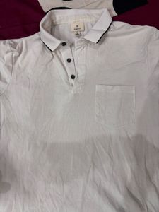 Plain White Polo Tshirt
