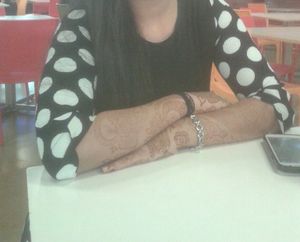 Black and white polka dot dress