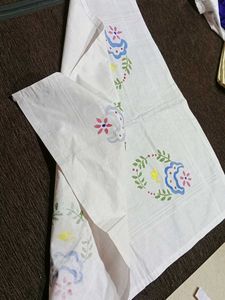 Pack Of To Vintage Hand-Painted Handkerchief By Me