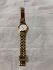 Sonata Quartz White Dial Metal Strap Watch