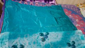 Cyan Colour Saare For Women