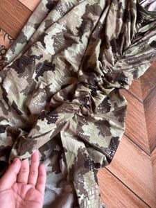 Camo Print Ruched Skirt