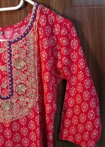 Dark Pink Kurta Set..!! In Medium Size...!!