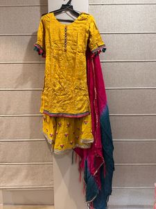 Yellow Kurta ShararaSet