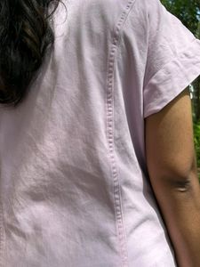 DENIM BUTTON DOWN DRESS|SHRUG/Zudio