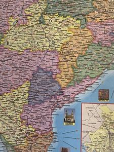 Brand New India Road And Political Map